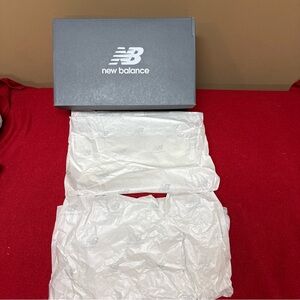 New Balance NB Empty Shoe Replacement Box 13.5X8.X5”Grey White Original Tissues